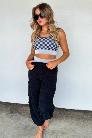 Checker Bra & Biker Shorts Sets - 4 Colors!