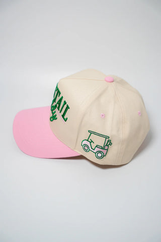 Cocktail Caddy Puff Embroidered Canvas Cap