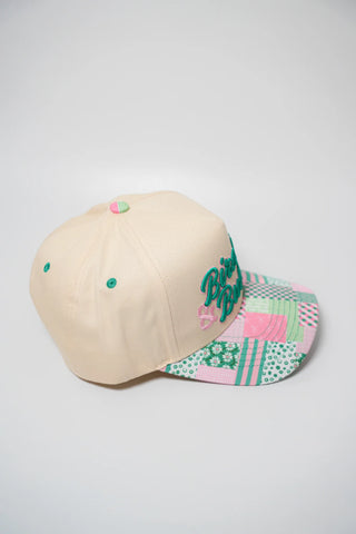 Birdies & Bubbles Puff Embroidered Canvas Cap