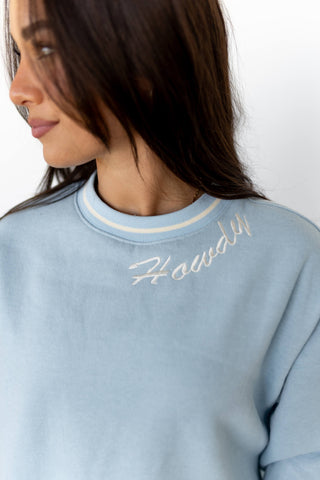 Blue HOWDY Sweatshirt - Matching sweatpants available