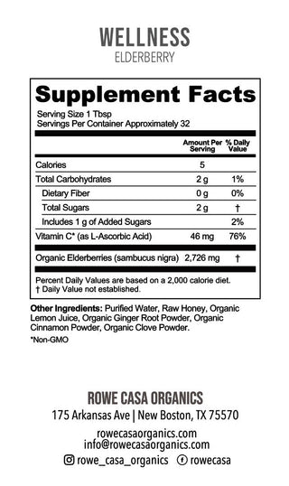 Rowe Casa Elderberry Immune Support