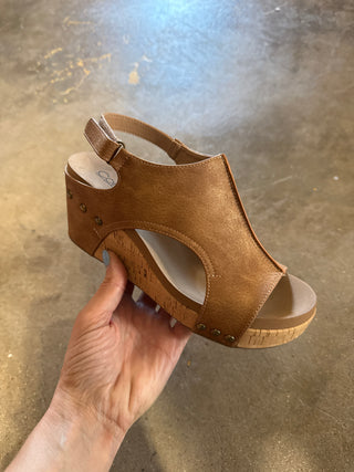 Corkys "Carley" Washed Cognac Metallic Sandal