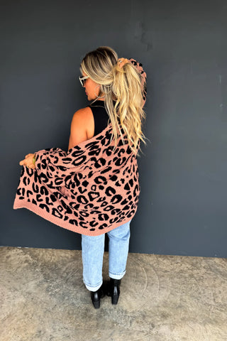 Cheetah Cloud Reversible Cardigan