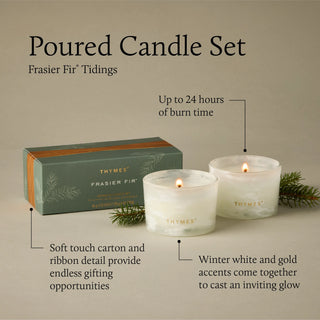 Thymes Frasier Fir Tidings Boxed Votive Gift Set - 3oz