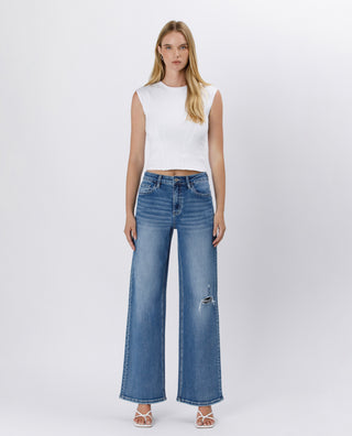 Super High Rise Baggy Wide Leg Jeans