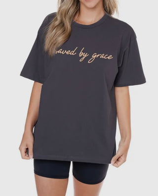 'puff' Saved By Grace Washed Cotton Tee