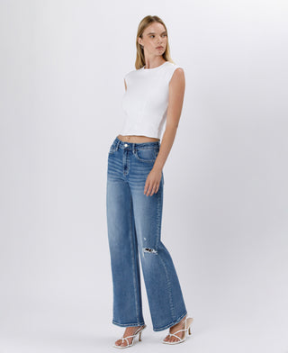 Super High Rise Baggy Wide Leg Jeans