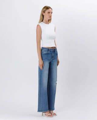 Super High Rise Baggy Wide Leg Jeans