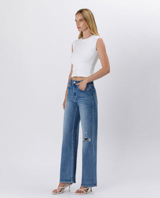 Super High Rise Baggy Wide Leg Jeans