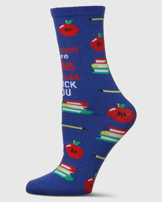 "If Teachers Were Apples" Greeting Card Socks