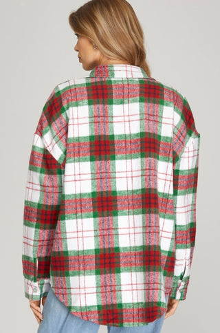 Christmas Plaid Shacket