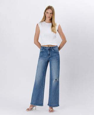 Super High Rise Baggy Wide Leg Jeans