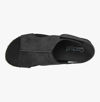 Corkys For Keeps Black Wedge Sandal