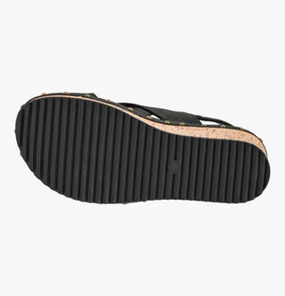 Corkys For Keeps Black Wedge Sandal