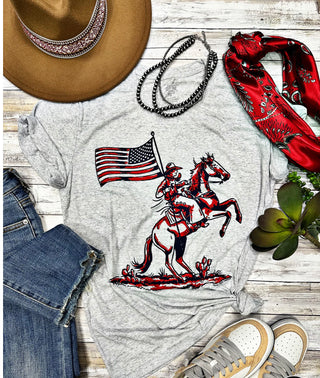 Patriotic Cowboy Tee