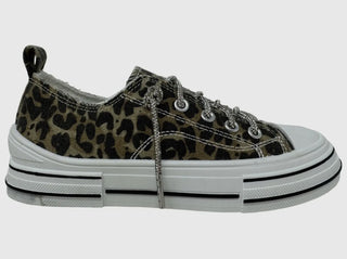 Aman Leopard & Rhinestone Sneaker by Very G