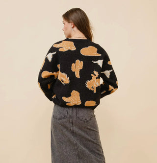 Western Motif Sweater