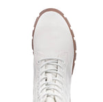 In The News White Combat Boot