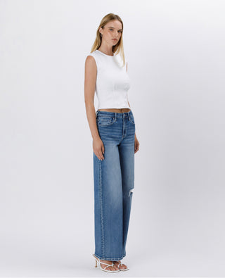 Super High Rise Baggy Wide Leg Jeans