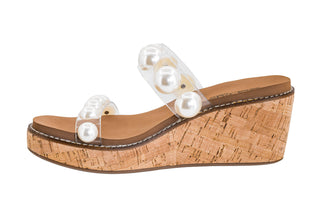 Corkys Clear Happy Go Lucky Wedge Sandal