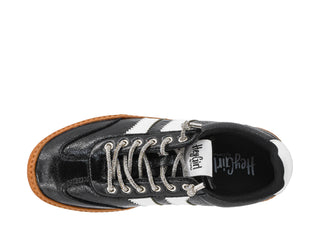 Corkys Heads Up Black Metallic Sneaker