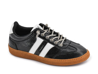 Corkys Heads Up Black Metallic Sneaker