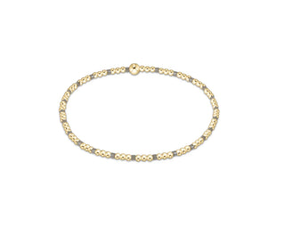 enewton Hope Sincerity Pattern 2mm Bead Bracelet - Milkshake is a gold a milkshake-colored beaded bracelet