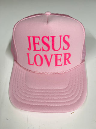 JESUS LOVER Puff Trucker Cap