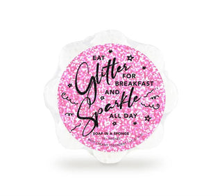 "Eat Glitter and Sparkle All Day" Soap in a Sponge