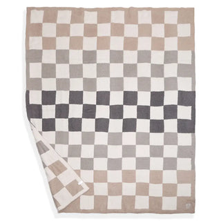 Multicolor Checkered Reversible Throw Blanket