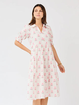 Molly Dress - Sweetbriar Stripe Pink