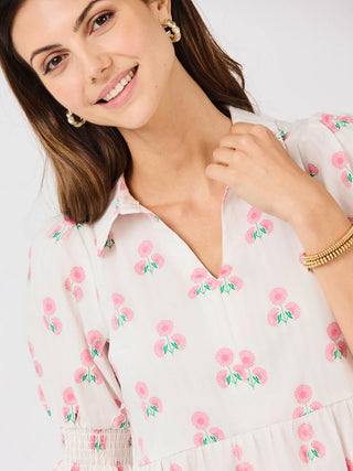 Molly Dress - Sweetbriar Stripe Pink