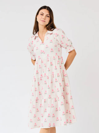 Molly Dress - Sweetbriar Stripe Pink