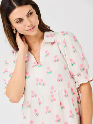 Molly Dress - Sweetbriar Stripe Pink