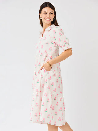 Molly Dress - Sweetbriar Stripe Pink