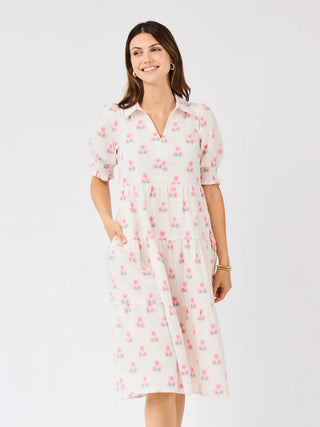 Molly Dress - Sweetbriar Stripe Pink