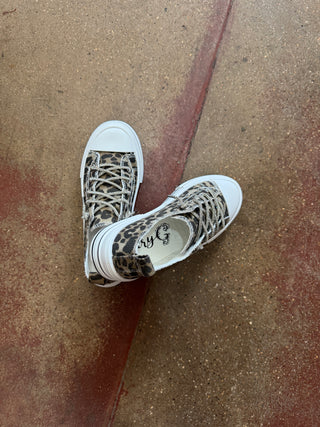 Aman Leopard & Rhinestone Sneaker by Very G