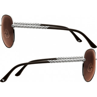 Brighton Chocolate/Silver Helix Sunglasses