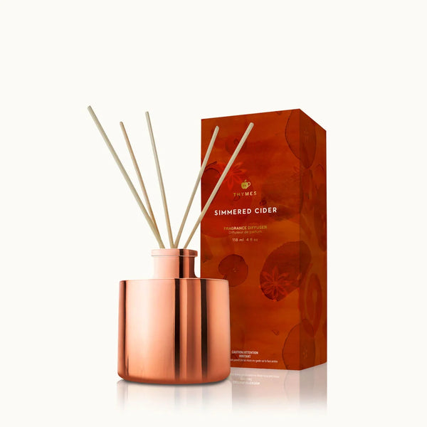 Thymes Frasier Fir Frosted Plaid Petite Reed Diffuser