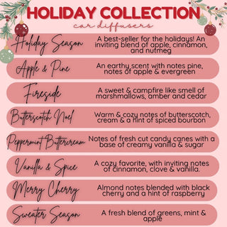 Holiday Car Diffusers