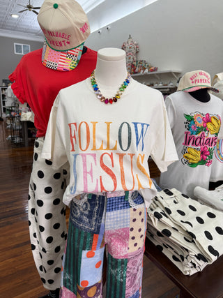 Follow Jesus Crop Tee