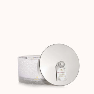 Thymes Frasier Fir Flocked 3-Wick Poured Candle