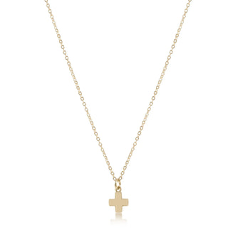 enewton 16" Necklace Gold - Signature Cross Small Gold Charm