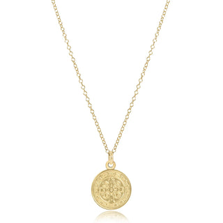 enewton 16" Necklace Gold - Blessing Gold Disc