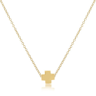 enewton 16" Necklace Gold - Signature Cross Gold