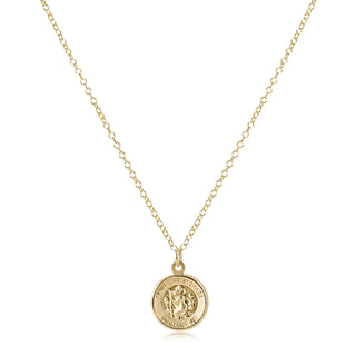 enewton 16" Necklace Gold - Protection Gold Disc