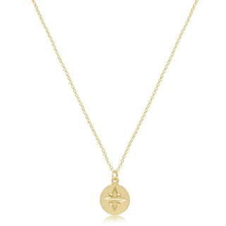 enewton 16" Necklace Gold - Direction Gold Disc