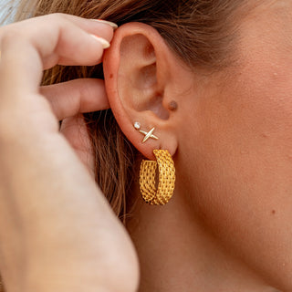ALCO Jewelry "Out to Sea" Gold Earring Hoops