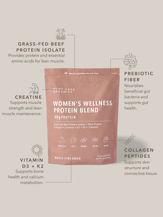 Rowe Casa Women’s Wellness Protein Blend - Maple Cinnamon | 33 Oz