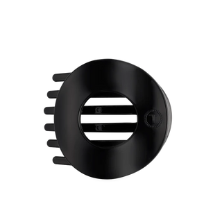 Teleties Jet Black Large Flat Circle Hair Clip